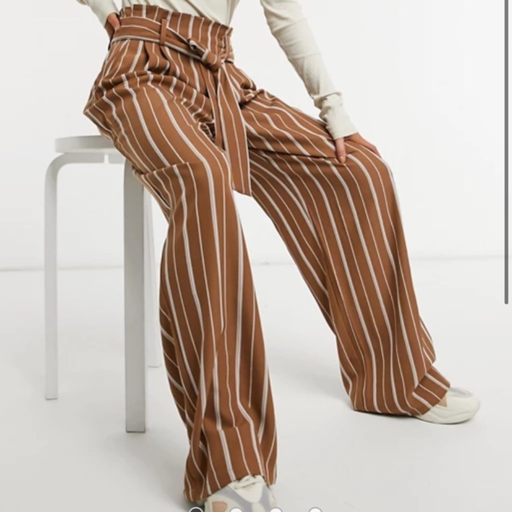 Vila waist tie trousers